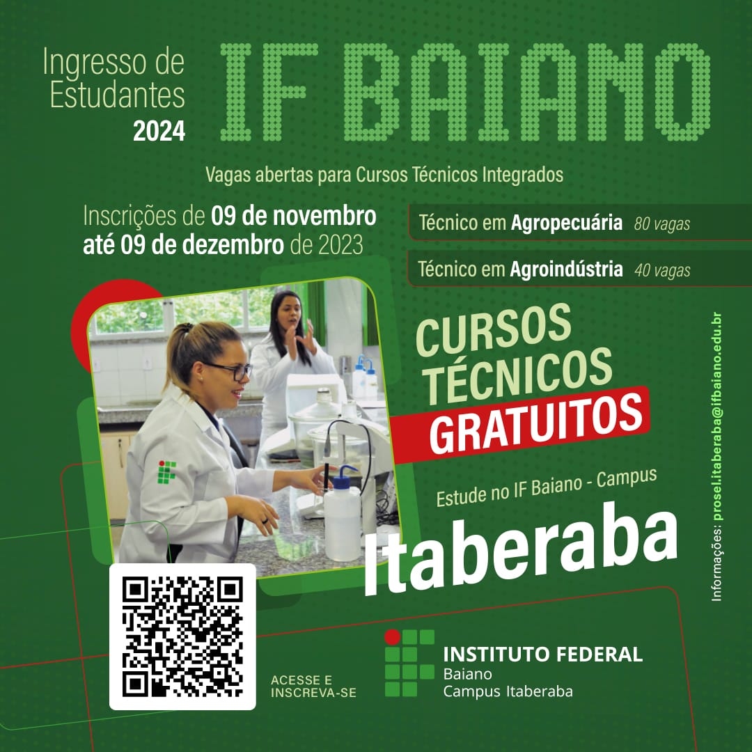 IFBA oferta mais de 1.500 vagas no Sisu; inscrições começam no próximo dia  16 — IFBA - Instituto Federal de Educação, Ciência e Tecnologia da Bahia  Instituto Federal da Bahia